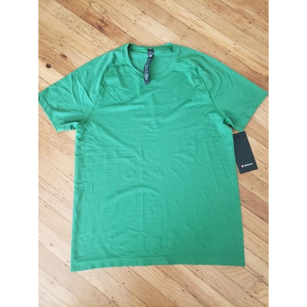 Lululemon Mens Green Metal Vent Tech Short Sleeve Size Large